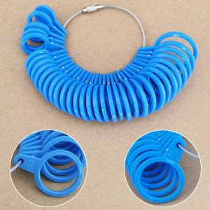 Plastic Rings Jewelry Finger Size Measuring Tool Detachable Ring Size Ring Measuring Jewelry Equipment New 2023