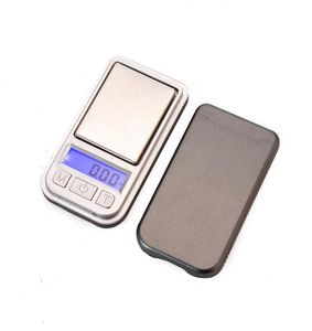 Portabla Mini Electronic Scales With LED Display 001G Precision Digital Hushåll Köksskala för smycken Silvermynt2702224