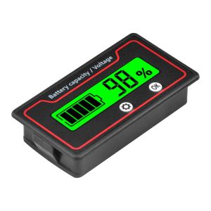 Capacidade da bateria Monitor 9-120V Medidor de bateria 12V 24V 48V Bateria percentual de energia Indicador de tensão Indicador Tester Ferramentas do medidor