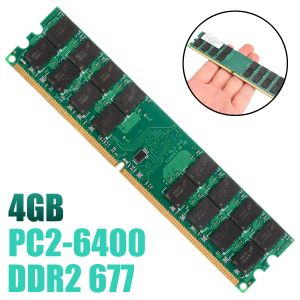 RAMS PC Memory Module 240 PINS Computer Desktop Memory Ram DIMM DDR2 4GB Kompatibelt till PC2 6400/5300/4200 800/667/533MHz