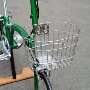 Paniers de sacos de bicicletas para Brompton Birdy dobring Bike Storage Basket Stoneless Steel 240329