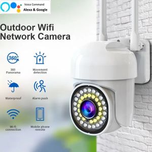 Wifi Security Outdoor Waterproof Webcam Auto Tracking Two Way Audio CCTV Surveillance 1080P 360 Smart Home IP Security Cameras