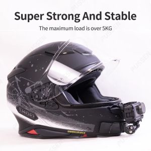 TUYU MOTORCYCLE Cykelhjälm Chin Mount för GoPro Max Hero 12 11 10 9 8 Insta360 X4 X3 One Rs X2 DJI Akaso Camera Accessories