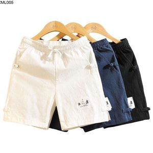 Bawełniany lniany krótkie spodnie męskie krótkie spodnie rozrywka luźna design