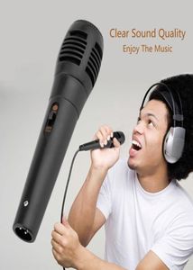 Promotion Universal Wired Unidirectional Handheld Dynamic Microphone Voice Recording Noise Isolation Microphone Black4205284