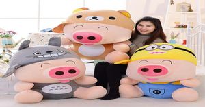 Desenho animado mcdull porco de luxuoso brinquedo virou -se para relaxado urso miniontotoro arremesso de brinquedo de brinquedo de brinquedo de brinquedo8543134