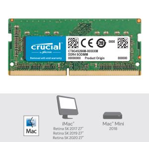 Memoria RAM laptop cruciale DDR4 8GB 16GB 32GB 2133MHz 2400MHz 2666MHz 1.2V 262-pin per Mac