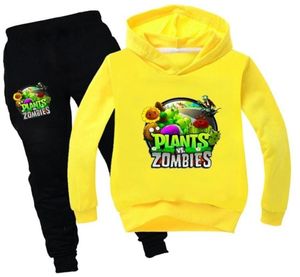 Plants vs Zombies Toddler Sonbahar Giysileri Erkek Pamuk Kızlar Top ve Pantolon Setleri Butik Çocuk Giyim Eğitmeleri Pak Kinderen 20113749850