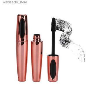 Mascara Custom Rose-Gold Tube 4D Mascara Allungamento spesso Curling Black ciglia nere estensione di mascara non smustata trucco di massa L49