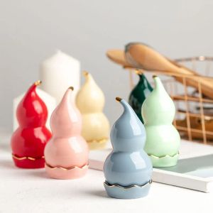 Nordic style creative Phnom Penh gourd ceramic toothpick holder home hotel portable cute toothpick box tableware accessories