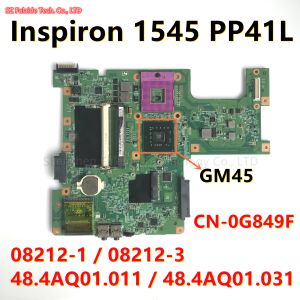 Płyta główna CN0G849F 0G849F G849F DELLBOOD DELL INSPIRON 1545 PP41L LAPTOPBOP Płyta główna GM45 DDR2 082121 48.4AQ01.011 Klawiatura 100% OK