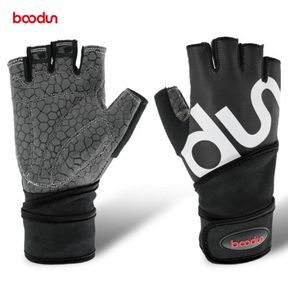 Boodun Men Women Half Finger Gym Gloves CrossFit Fitnes