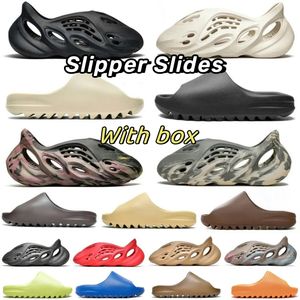 Designer -Objektträger Erwachsene und Kinder Hausschuhe Schaumläufer Männer Frau Slider Schaumläufer Mineralblau Onyx reine Sandalen Slipperknochen Harz Clog Wüste Ararat Objektträger