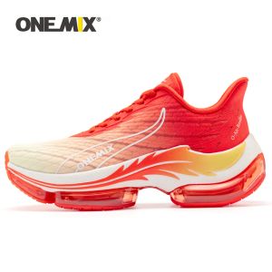 Botlar Onemix Orijinal 2023 Yeni Kalın Sole Koşu Ayakkabıları Erkekler Hava Yastık Sezunları Nefes Alabaş Kafes Yaz Kadın Spor Yürüyüş Ayakkabıları