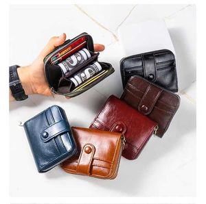 Fashionable Multi Card Wallet Unisex Zipper PU Leather Zero Wallet Card Bag