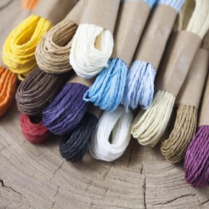 2mm*30meter 1lots New Home Decorations Colorful Paper Twine String DIY Handmade Material Wedding Birthday Party Supplies