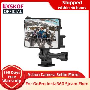 Cameras Action Camera Accessories Selfie Mirror For GoPro Hero 10 9/8/7/6/5 SJCAM SJ10 PRO SJ9 SJ8 PRO SJ4000 AIR EKEN Action Camera