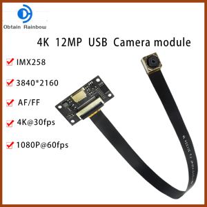 Accessories Imx258 Cmos 4k 12mp 3840 X 2160 30fps/60fps Af/ff Usb Camera Module Face Recognition 75 Degrees Mjpeg, Yuy2