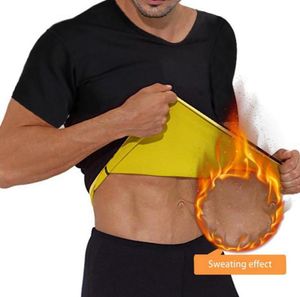 Men039s TShirts 2022 Men Waist Trainer Sweat Neoprene Body Shaper Weight Loss Sauna Shapewear Workout Shirt Vest Fitness Gym T1959155