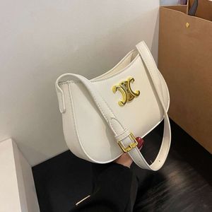 Leather Handbag Designer Sells New Women's Bags at 50% Discount Bag New Style Small Square Fashionable and Versatile Single Shoulder Womens High End Underarm