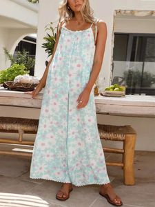 Casual Dresses Spring And Autumn Women's Pants Cross-border Printing Loose Halter Jumpsuit For Women Ladies Fashion Clothes