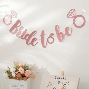 Decorazione per feste 1pc sposa da banner singolo coinvolgimento