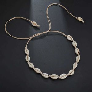 Hänghalsband x136 Natural Summer Beach Shell Necklace Simple Bohemian Shell Necklace Womens Birthday Present Newq