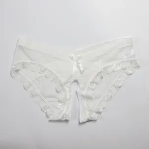 Underpants Frauen zurück offener Schritt sexy Spitzenhöhe niedrige Taille Unterwäsche G-Strings Tanga Tangas Ladys Exotische Dessous Intimate