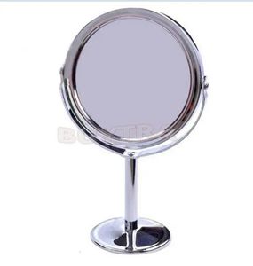 Tshou578 Kadınlar Güzellik Makyaj Aynası Çift Yan Normal Etiren Oval Stand Kompakt Kozmetik Makyaj Araçları 240409