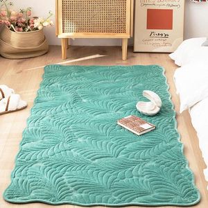 Carpets Winter Thickened Flannel Bedroom Bedside Tatami Plush Floor Mat Fluffy Hall Soft Nursery Play Rugs