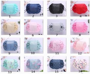 Women cometic bag big capacity sdrawstring make up bag travel pouch women sundries storage bags without logo Korea trend 10 Colors4244452