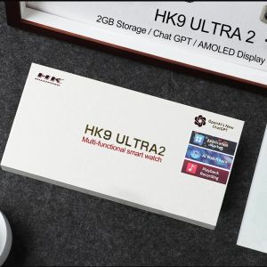 Nowy HK9 Ultra2 Smart Watch Men AMOLED Screen Chatgpt NFC Bluetooth Call 2GB ROM Oryginalne zegarki PK HK8 HK9 Pro Max Smartwatch