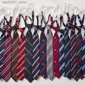 Neck Ties JK small tie female college style lazy uniform shirt bow tie male and female students cant wear shortQ