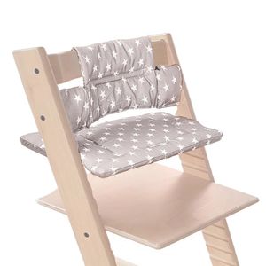 Baby Cushion för middagstol Stokke Tripp Trapp Child Growth Seat Foderstol med ryggstöd Tygtäckning Byt ut tillbehör 240401