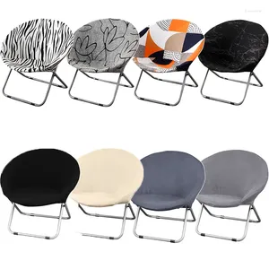 Chair Covers Round Printed Cover Seat Saucer Protector Washable Folding Camping Moon Stretchable Stretch