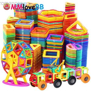 Magneti giocattoli magnetici giocattoli magneti per bambini grandi dimensioni più blocchi magnetici per bambini costruttori di costruttori di costruttori per ragazzi building 240409