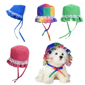 Abbigliamento per cani Accessori per cappelli per animali domestici Dogs Cappy Grooming Dress Up Pets Outdoor Teste per le forniture Casuali Casuali