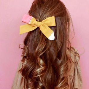 Torna alle clip per capelli scolastici per capelli unici per la matita per ragazze graziose barrette di cornine fatte a mano per bambini Accessori per capelli