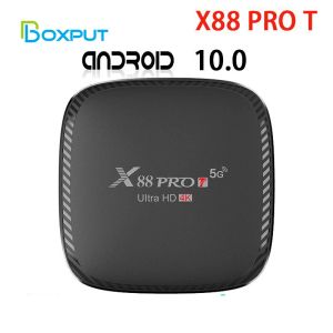 Box X88 Pro TサポートプレーヤーセットトップボックスAndroid 10.0 Smart TVBox AllWinnerh313 WIFI 2.4G/5G 100M 4K HD Android TV Box