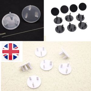 10Pcs ABS Round Shape Protector Plug Cover Outlet Safety Baby UK Power Socket Guard