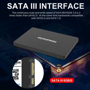 Microfrom SSD 2,5 120 GB 240 GB 480 GB SATA 256 GB 1TB 512 GB hårddisk SSD -enheter för bärbar datorn anteckningsbok HDD 2,5 tums inre intern