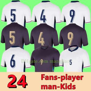 2024 Angleterre Foden Soccer Jerseys Kane Sterling Grealish Rashford Mount Bellingham Saka 24 25 National Football Shirt Men Kids Uniform Englands Trippier SSS