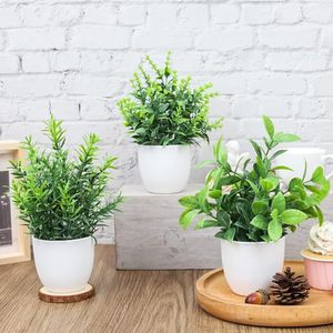 Piante in vaso finte decorazioni per piante artificiali per gli scaffali per la camera da letto della camera da letto accessori per bagno