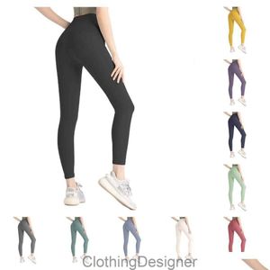 Yoga outfit ll 2023 LU Align Leggings Women Shorts Croped Pants Outfits Lady Sports Ladies träning Fitness Wear Girls Running Gym DHWXG
