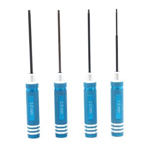 RC Tools 4 PCS HEX DIRT DRIVE SET TITANIUD TALTING Утверждение 1.5 2,0 2.5 3,0 мм отвертка для вертолетных игрушек на вертолете