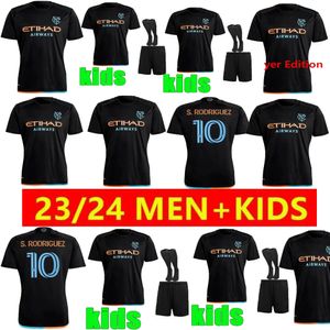 New York City FC 24/25 Soccer Jersey Kid Kit Men Football Shirt Primary Home Nycfc Sky Blue Away Black Talles Magno Fernandez Rodriguez Keaton Mijatovic Ojeda