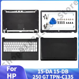 CASOS NOVO CASO TOPO PARTE PARA HP 15DA 15DB 250 G7 255 G7 15DA0014DX Laptop LCD Tampa traseira/moldura frontal/Hinges/Palmrest/Bottom Case