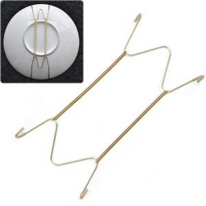 New 8/10/12/14/16 Inch Plate Dish Hangers Holder W-shaped Wall Display Decorative Invisible Spring Hanging Hook Home Decor