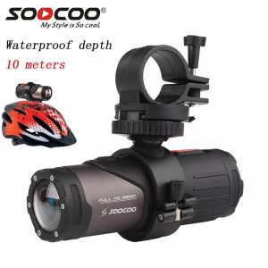 Камеры 1 ПК на открытом воздухе SOOCOO S20W Outdoor Waterpry Wi -Fi Full HD 1080p Камера Action 170 ° Спортивная камера объектива