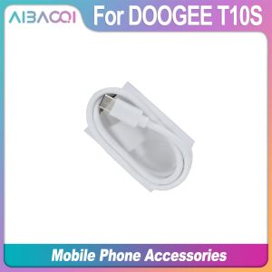 AIBAOQI Helt ny USB AC -adapterladdare EU Plug Travel Switching Power Supply+ USB Data Line Cable för DooGee T10S -telefon